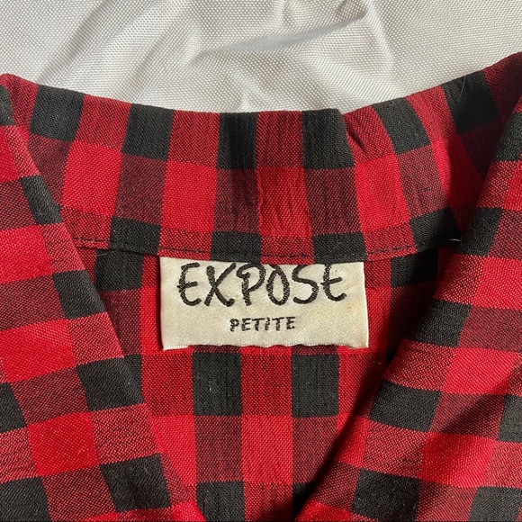 HP⭐️ Vintage 80’s Red and Black Plaid Flannel - Picture 6 of 16